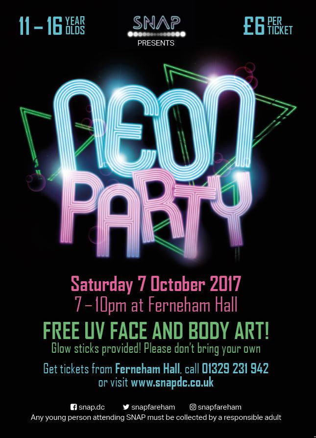 Join the Neon Party at SNAP!